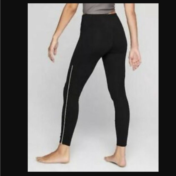 Athleta Pants - Athleta High Rise Chaturanga Zipper Tights